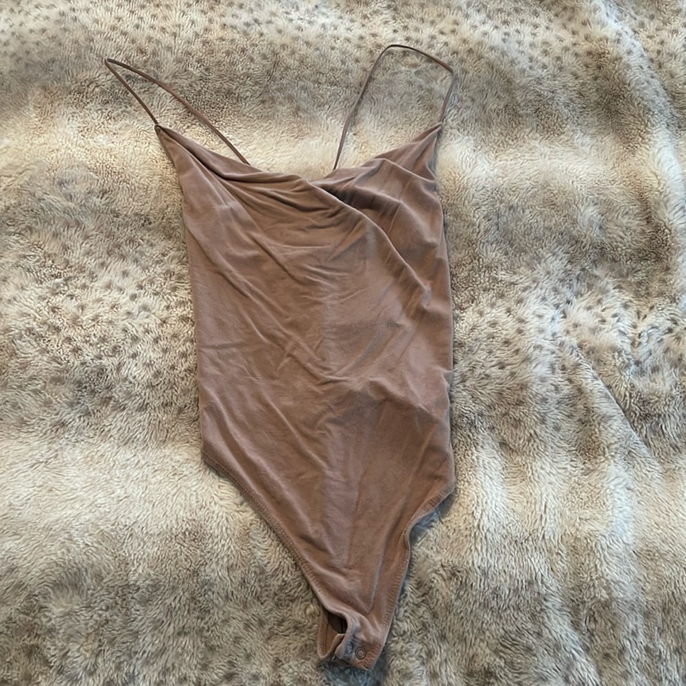 Cowl neck bodysuit
